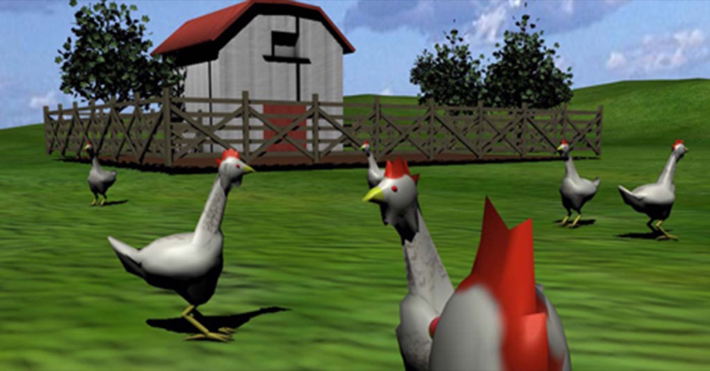 駭客任務「雞」專用版？讓雞以為自己生活在野外的 VR 裝置…這也太獵奇啦！