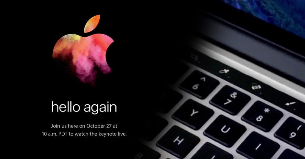 蘋果正式預告 10/27 發表會！MacBook Pro、ThunderBolt Display 極有可能「大改款」