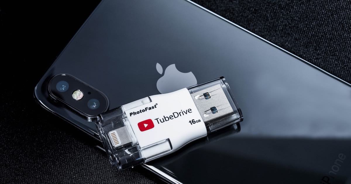 PhotoFast TubeDrive iPhone 隨身碟下載 Youtube 影片好方便，現在 iPhone X 也能用囉！