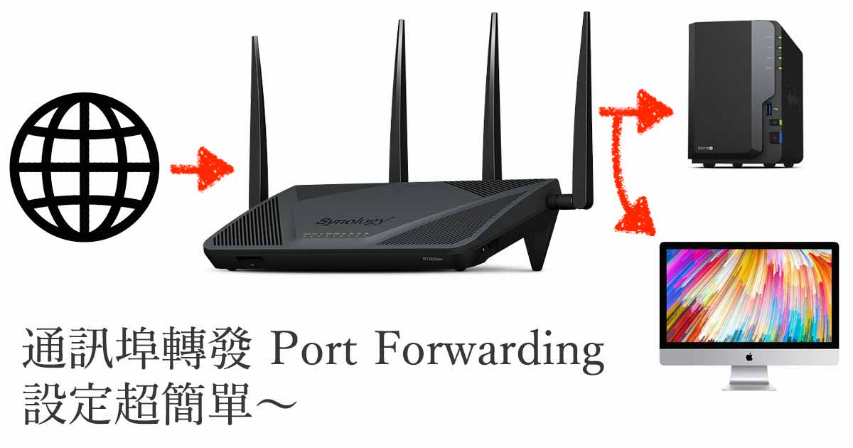 通訊埠轉發 Port Forwarding 設定教學：如何從外面連回家中 NAS？